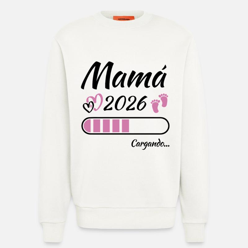 Werdende Mutter 2026 Loading - Sweatshirt - made by SPREAD  - OFF WHITE