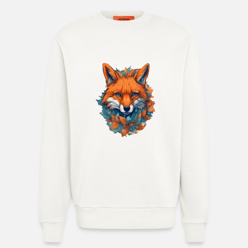 Fox - Sweatshirt - made by SPREAD  - OFF WHITE