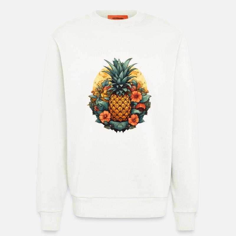 Pineapple - Sweatshirt - made by SPREAD  - OFF WHITE