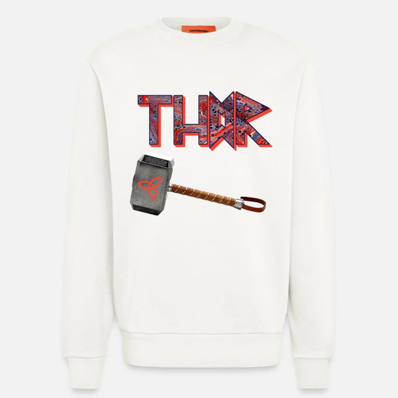 thor mjölnir e 261 - Sweat bio décontracté fabriqué en UE - OFF WHITE