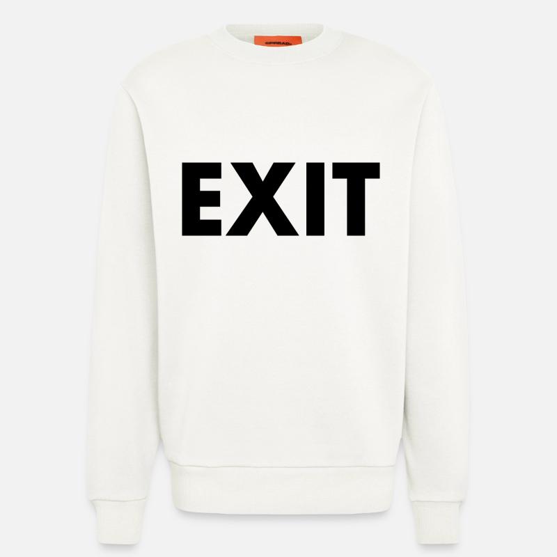 Exit - Sweatshirt - made by SPREAD  - OFF WHITE