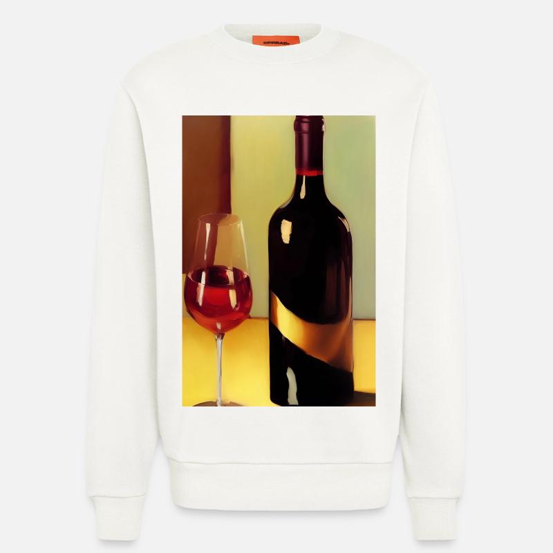 Wein Trinker - Sweatshirt - made by SPREAD  - OFF WHITE