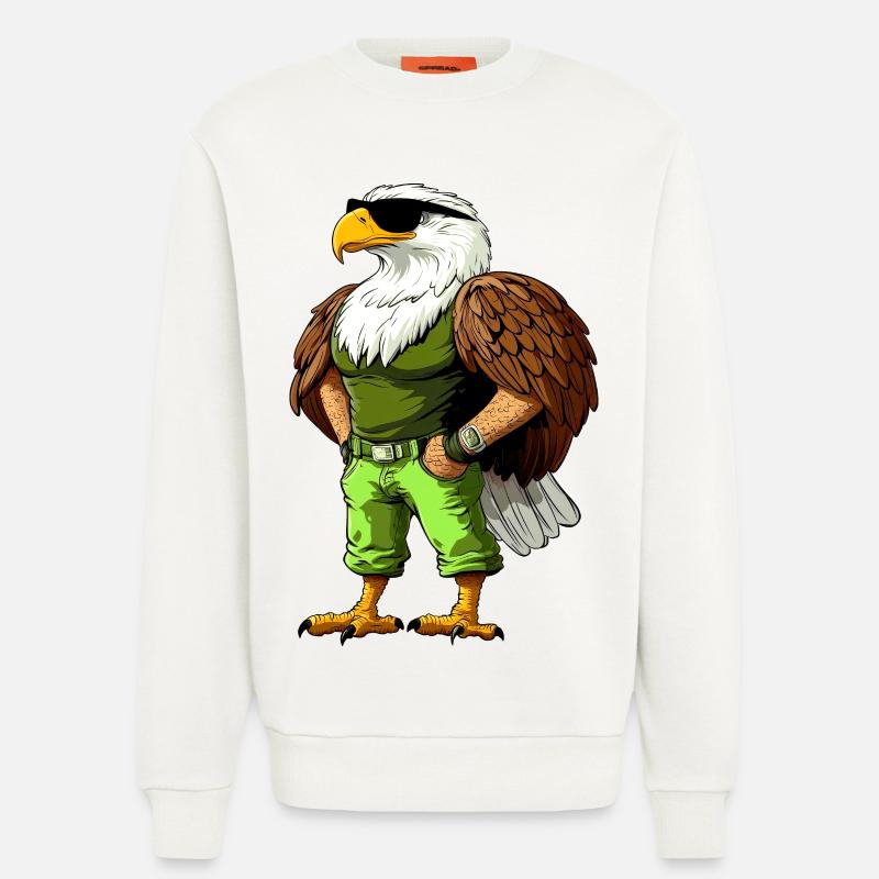 Cool Eagle - Sweatshirt - made by SPREAD - OFF WHITE