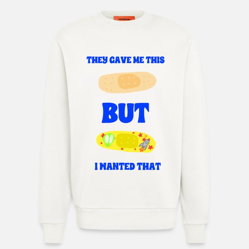 Klassisches Dressing oder Space Dressing - Sweatshirt - made by SPREAD  - OFF WHITE
