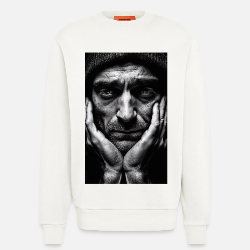 Penseur Guy - Sweat bio décontracté fabriqué en UE - OFF WHITE