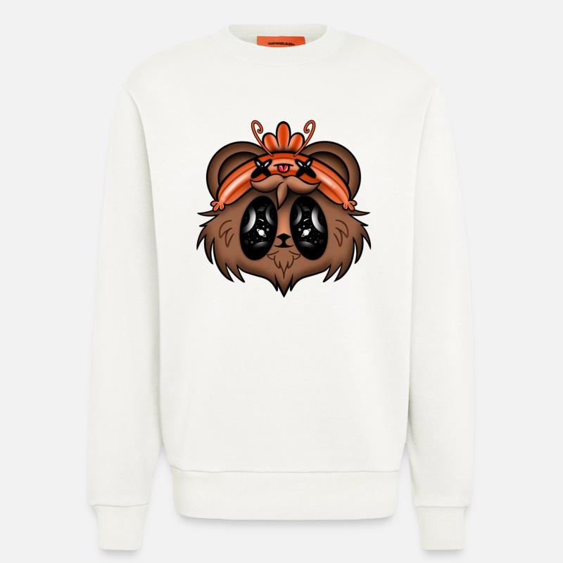 Der Bär mit der Garnelenkappe - Sweatshirt - made by SPREAD  - OFF WHITE