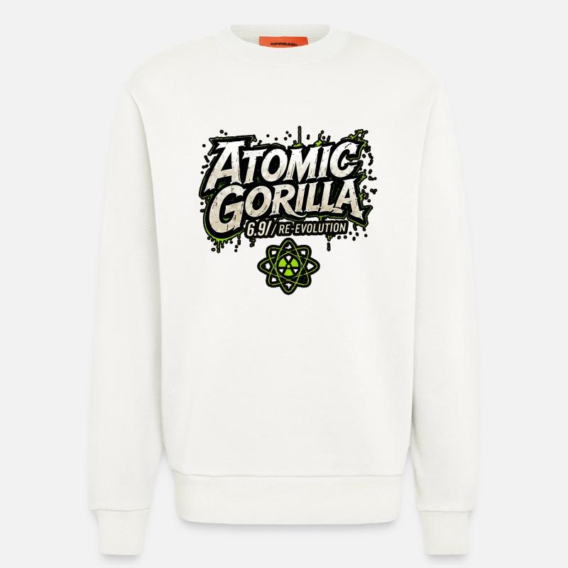 Atomic Gorilla Re-Evolution - Sweatshirt - made by SPREAD - OFF WHITE