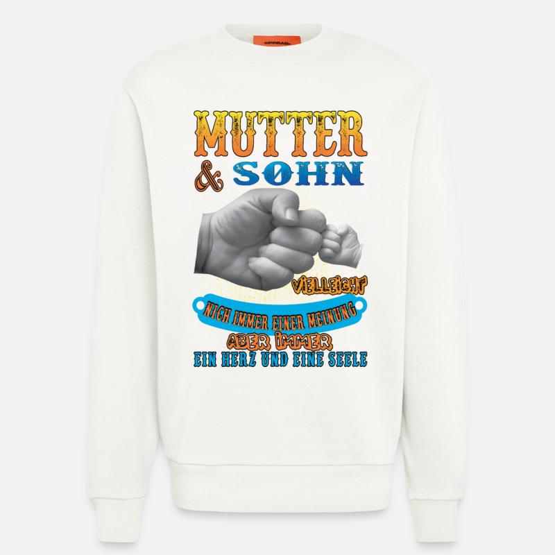 Mutter und sohn - Sweatshirt - made by SPREAD  - OFF WHITE