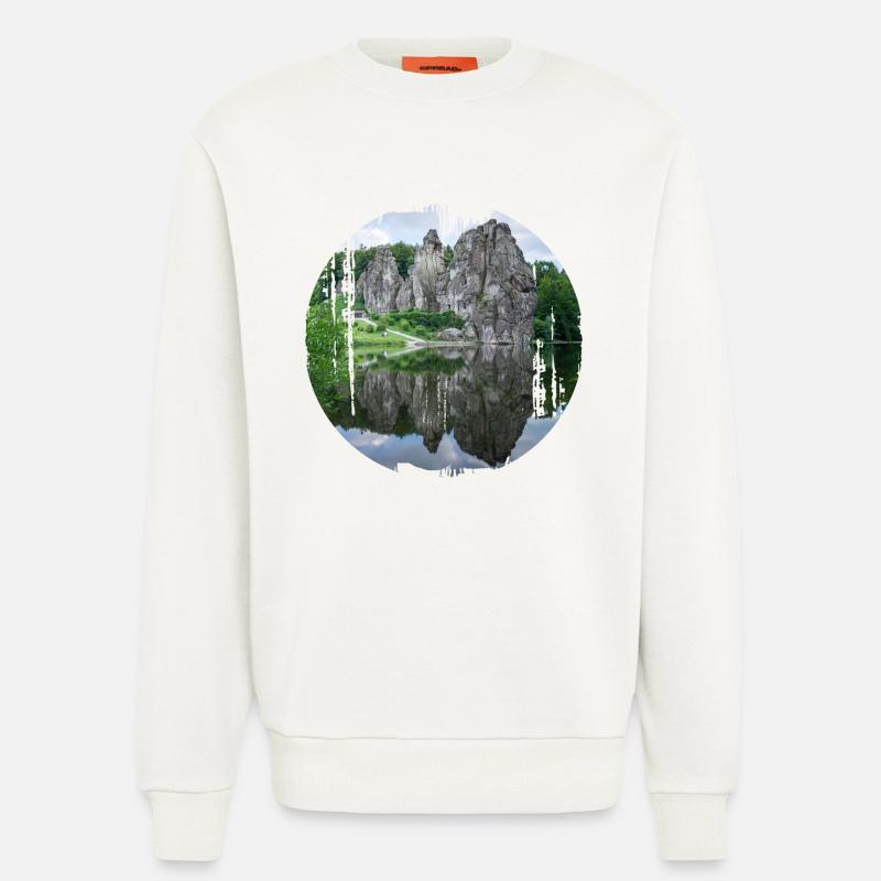 externsteine - Sweatshirt - made by SPREAD  - OFF WHITE