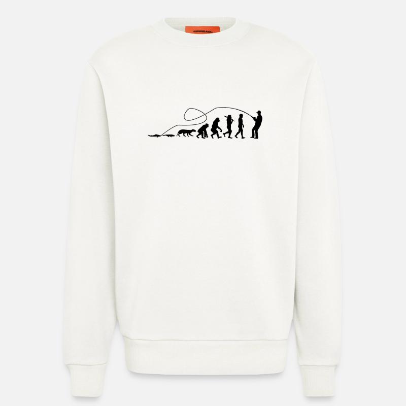Evolution Angler TShirt - Sweatshirt - made by SPREAD  - OFF WHITE