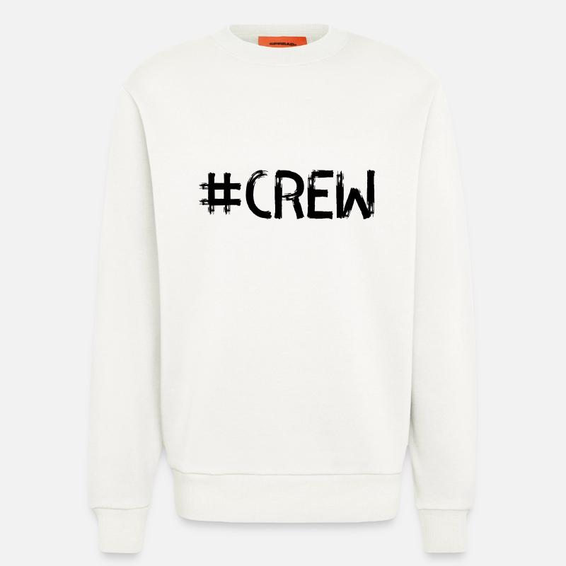 Équipage 1 - Sweat bio décontracté fabriqué en UE - OFF WHITE