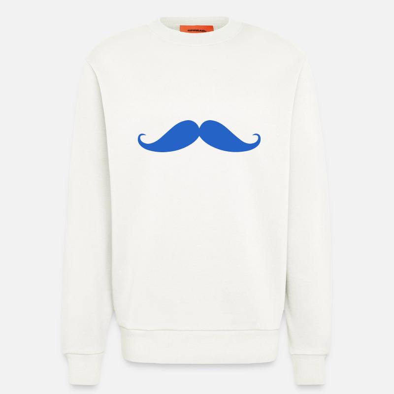 Prostatakrebs Bewusstsein Schnurrbart - Sweatshirt - made by SPREAD  - OFF WHITE