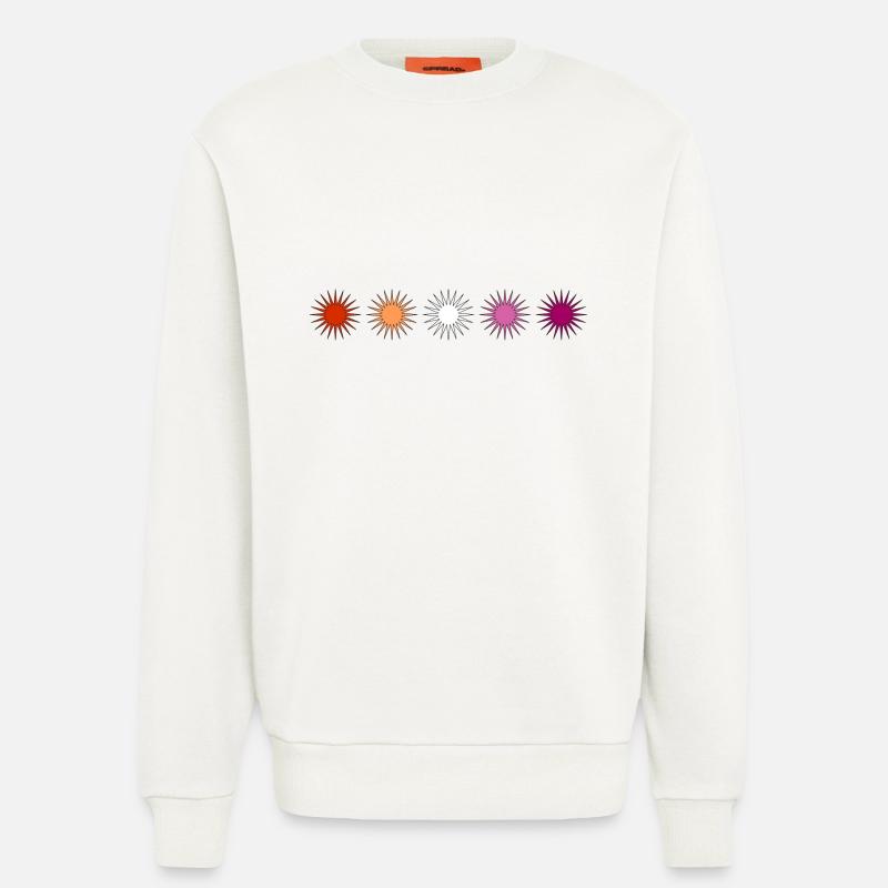 Fierté lesbienne subtile - Sweat bio décontracté fabriqué en UE - OFF WHITE