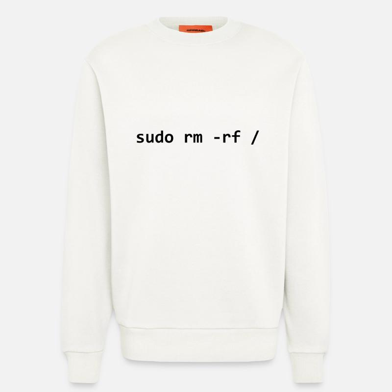 sudo rm rf - Sweatshirt - made by SPREAD  - OFF WHITE