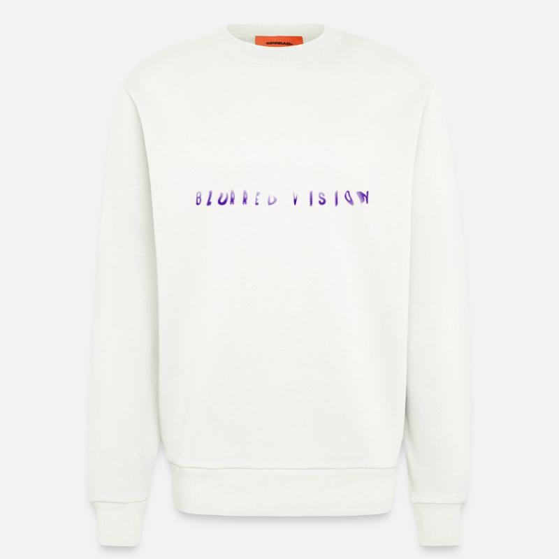 blurred vision - Sweatshirt - made by SPREAD - OFF WHITE