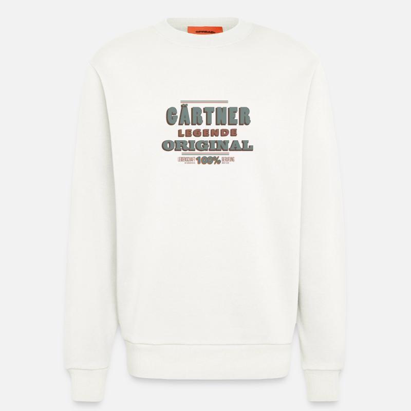 Gärtner - Sweatshirt - made by SPREAD  - OFF WHITE