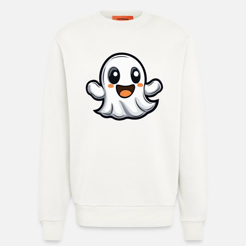 Geist Halloween Niedlich Comic - Sweatshirt - made by SPREAD  - OFF WHITE