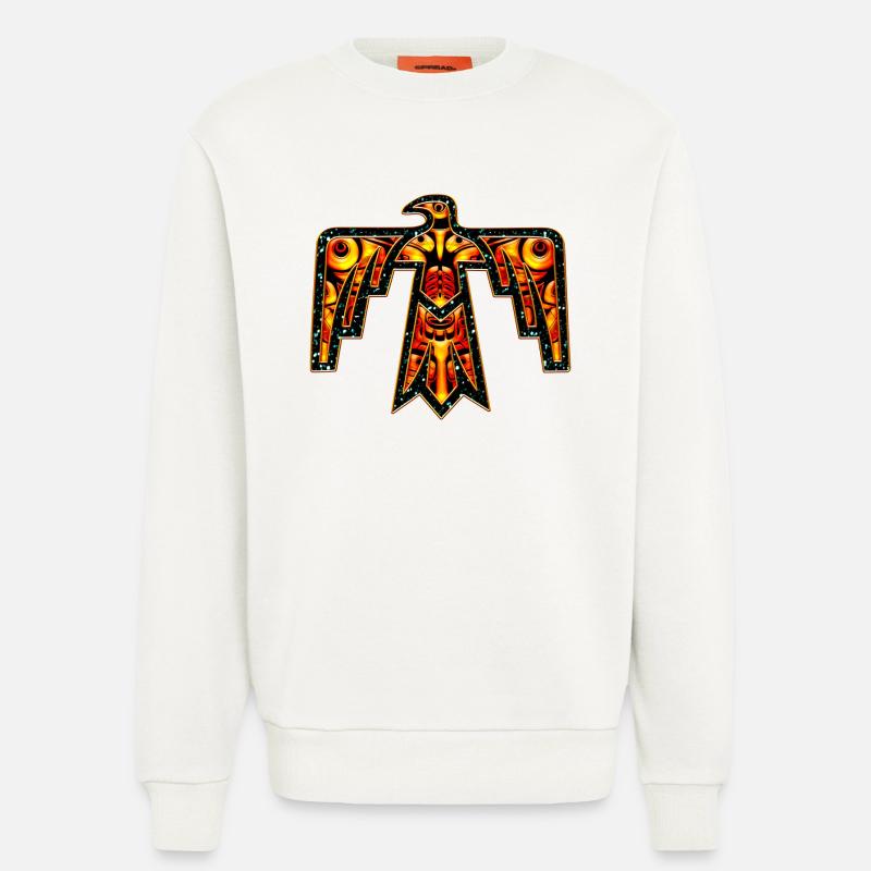 Thunderbird - Donnervogel - Kraft Symbol - Sweatshirt - made by SPREAD  - OFF WHITE