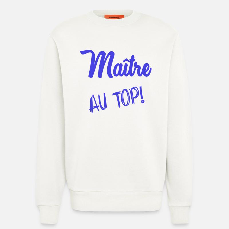 MASTER. MASTER. HUMOR - Sweatshirt - made by SPREAD  - OFF WHITE