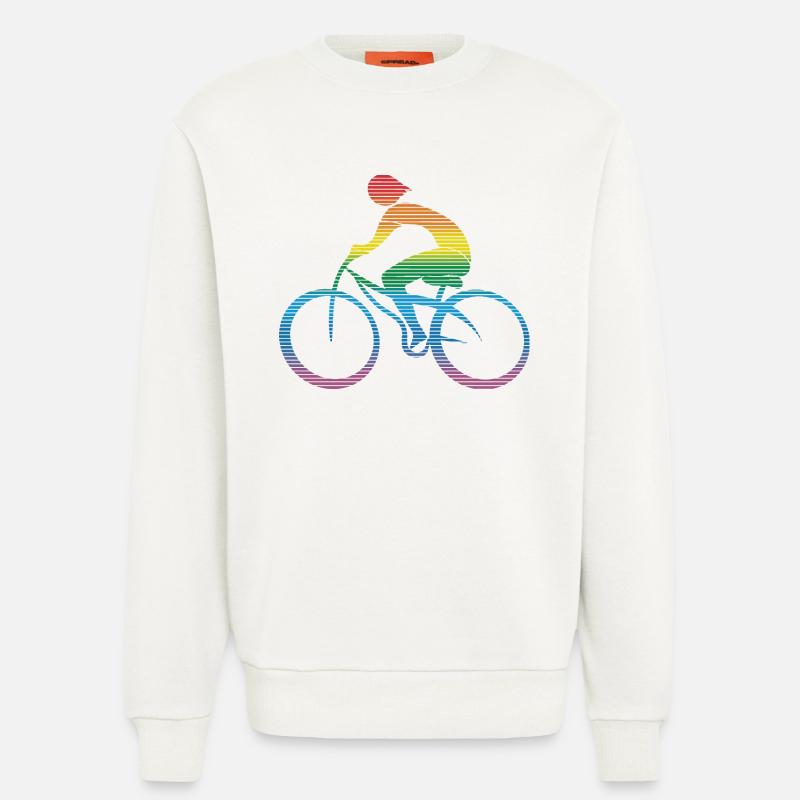 Cyclist - Sweatshirt - made by SPREAD  - OFF WHITE
