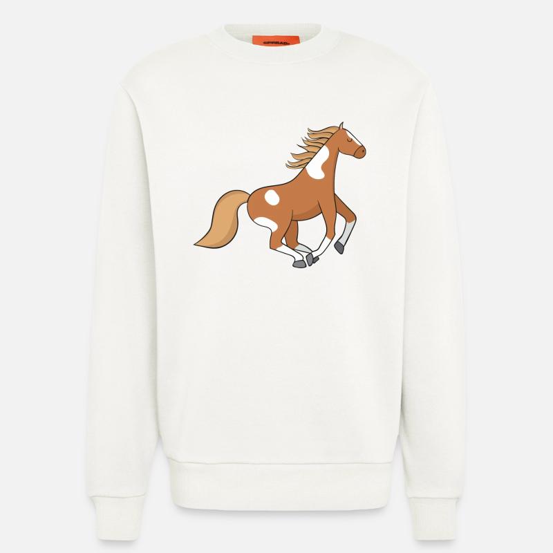 Pferd - Sweatshirt - made by SPREAD  - OFF WHITE