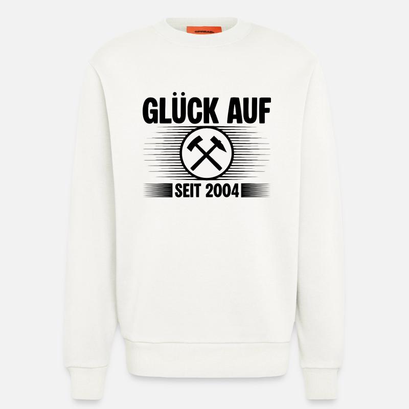 Glueck auf seit 2004 - Sweatshirt - made by SPREAD  - OFF WHITE