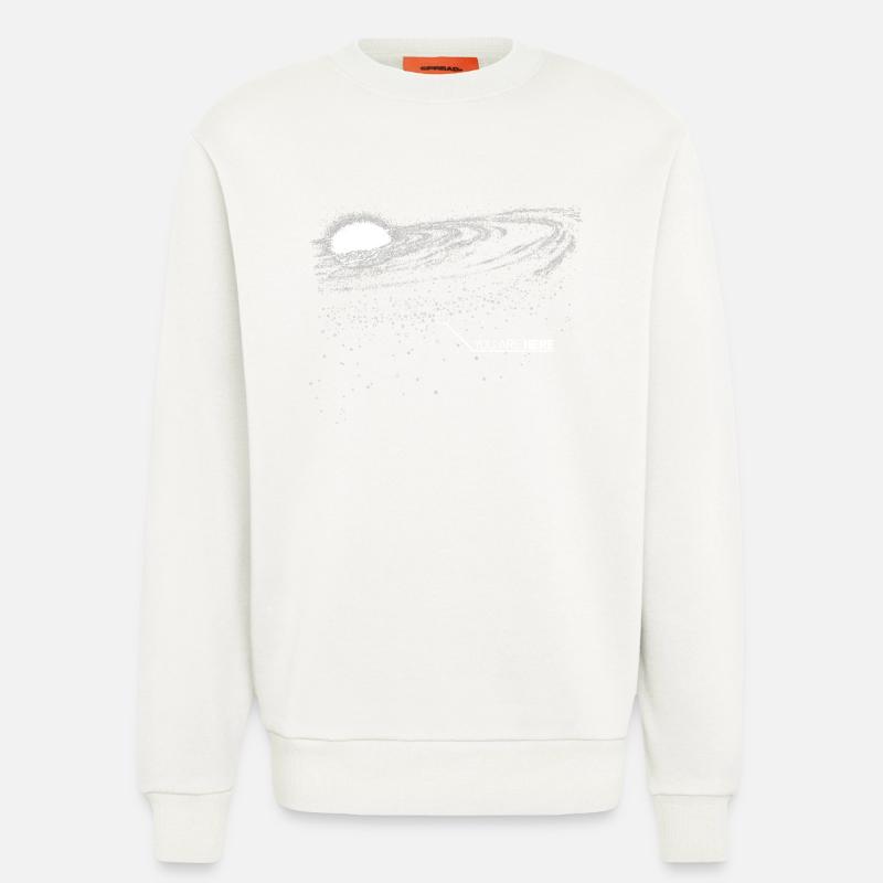 You are here (space galaxy) - Sweatshirt - made by SPREAD - OFF WHITE