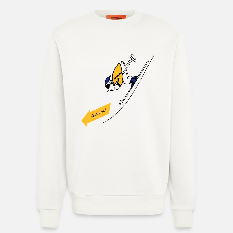 "Apres ski" by Claudia-Moda - Sweatshirt - made by SPREAD - OFF WHITE