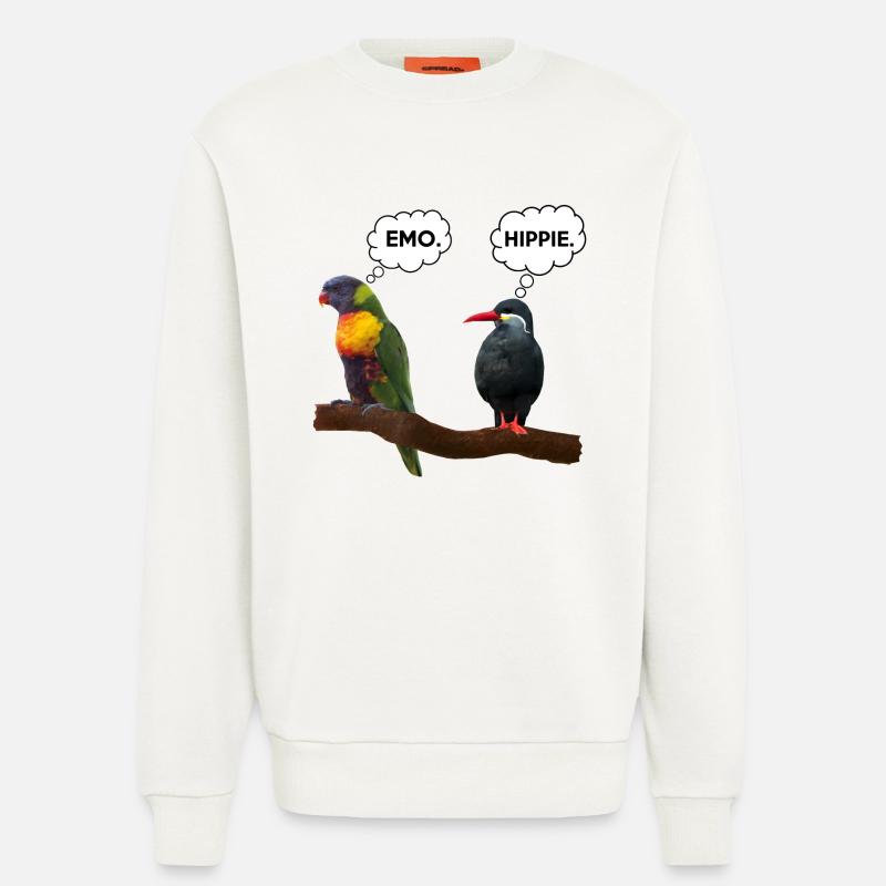 Emo | Hippie - Sweatshirt - made by SPREAD  - OFF WHITE