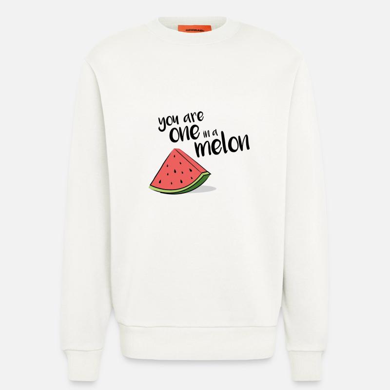 One melon - Sweatshirt - made by SPREAD  - OFF WHITE