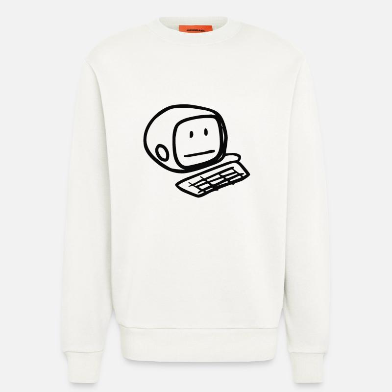 Computer Smiley (Black) - Sweatshirt - made by SPREAD  - OFF WHITE
