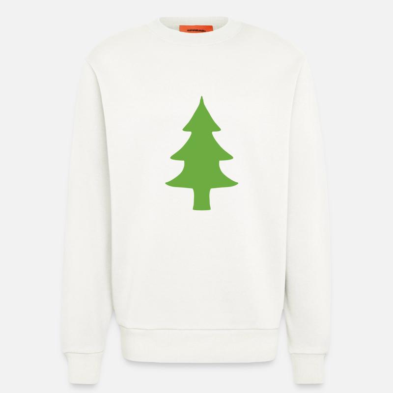 Fir tree tree natural green - Sweatshirt - made by SPREAD  - OFF WHITE