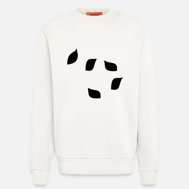 Five Leaves Leaf Pattern Tree - Sweatshirt - made by SPREAD  - OFF WHITE