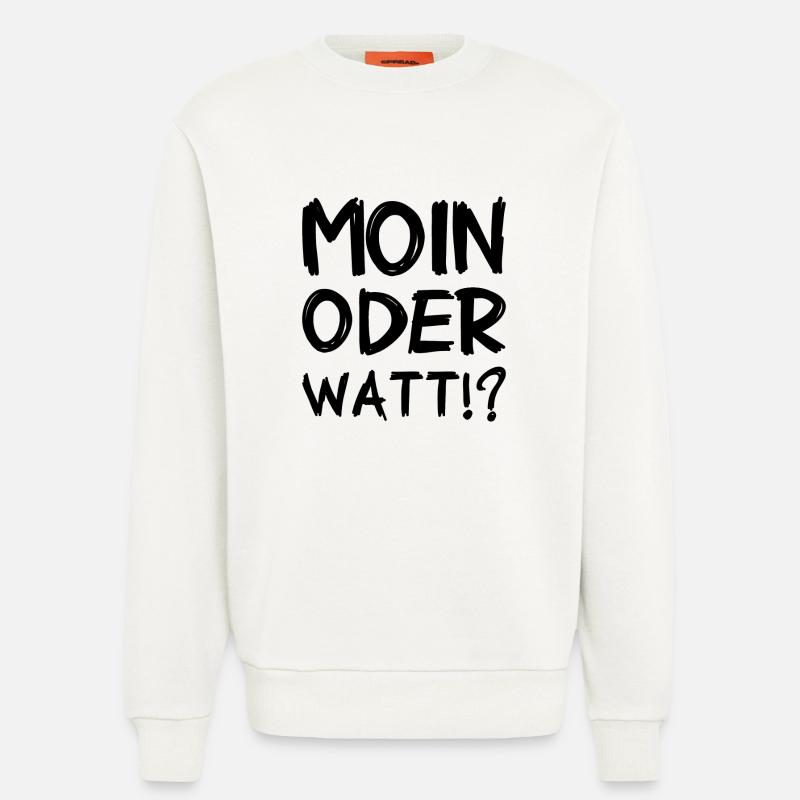Moin oder Watt? - Sweatshirt - made by SPREAD  - OFF WHITE