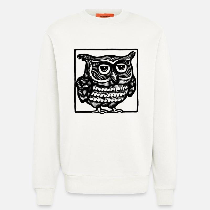 Eule - Sweatshirt - made by SPREAD  - OFF WHITE