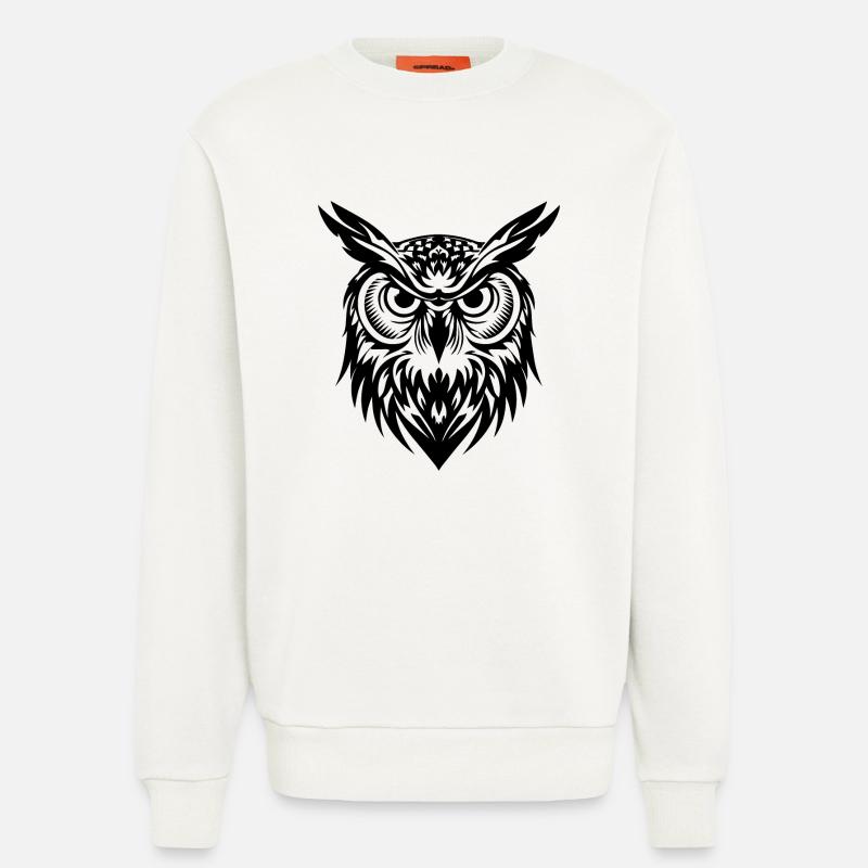 Eule - Sweatshirt - made by SPREAD  - OFF WHITE