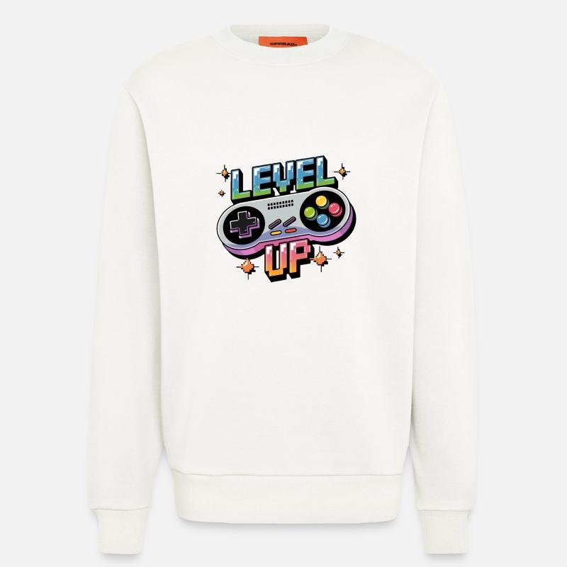 Level Up – Gaming Controller - Sweatshirt - made by SPREAD  - OFF WHITE