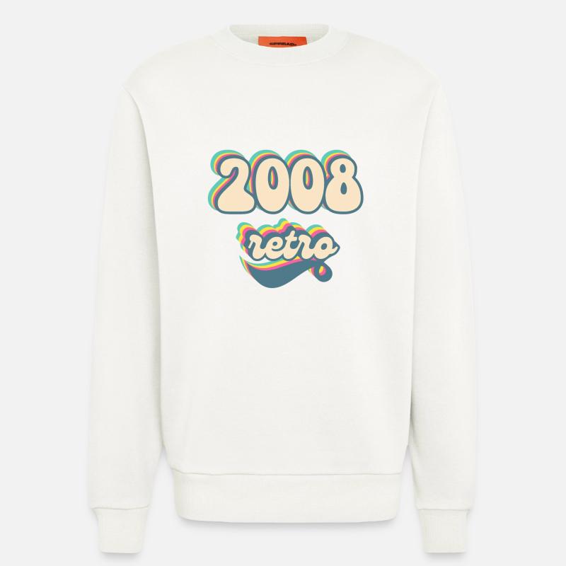 2008 Retro Geschenkidee - Sweatshirt - made by SPREAD  - OFF WHITE