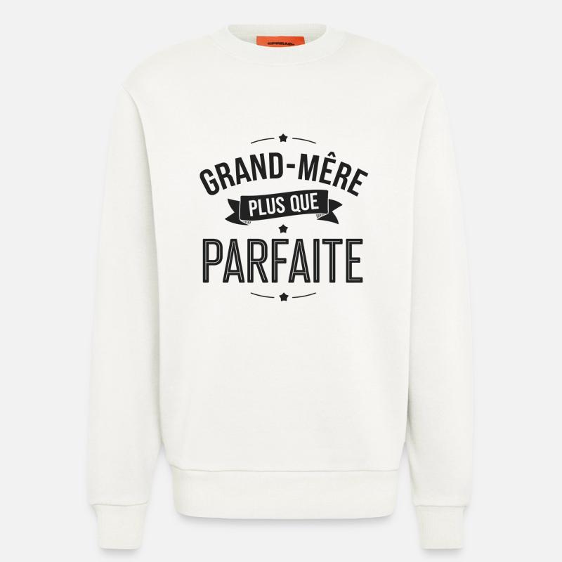 PERFEKTE GROSSMUTTER - Sweatshirt - made by SPREAD  - OFF WHITE
