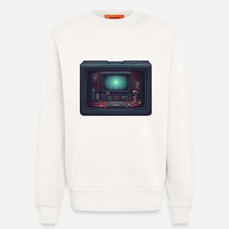 Computer im Computer - Sweatshirt - made by SPREAD  - OFF WHITE