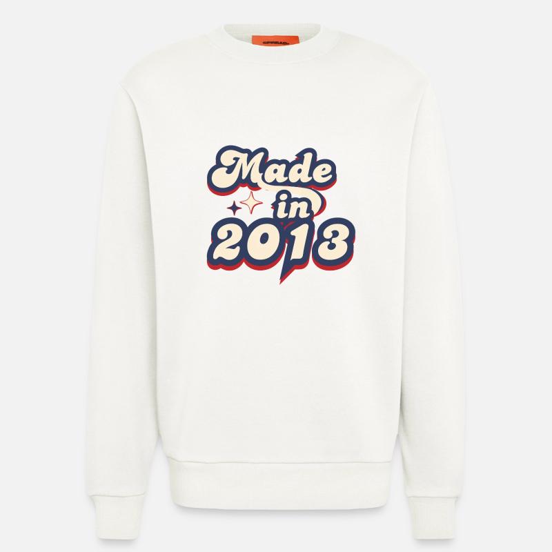 Made in 2013 retro - Sweat bio décontracté fabriqué en UE - OFF WHITE