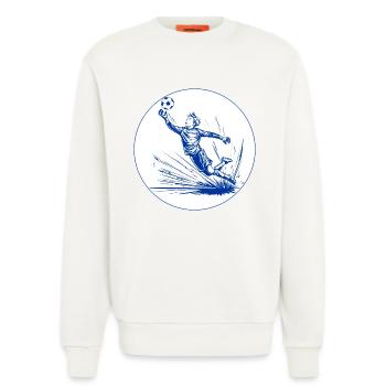 Torwart (blau-weiß) - Sweatshirt - made by SPREAD  - OFF WHITE - Vorne