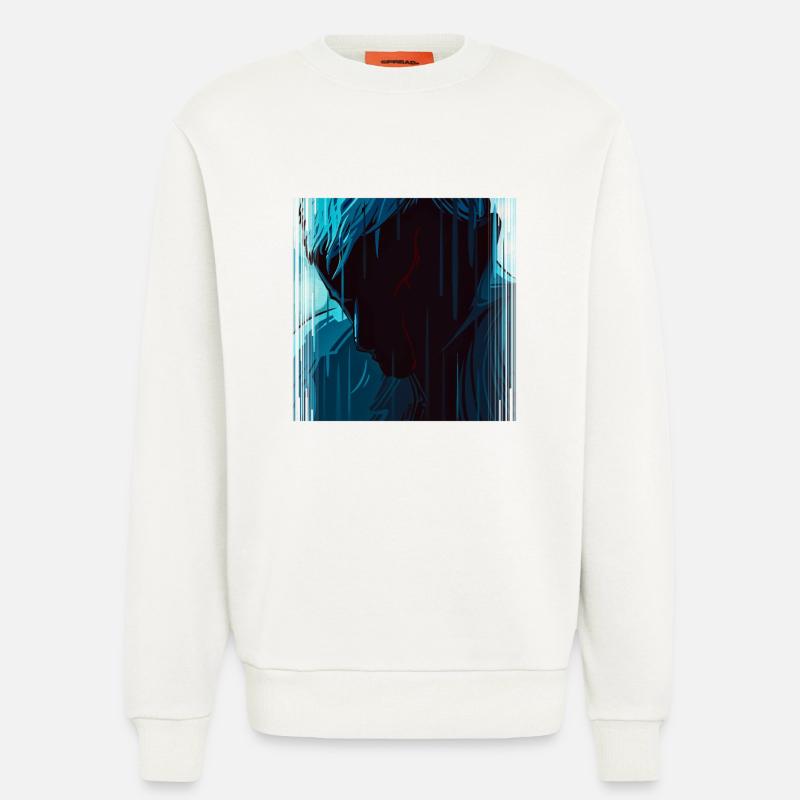 Tears in Rain - Sweatshirt - made by SPREAD  - OFF WHITE