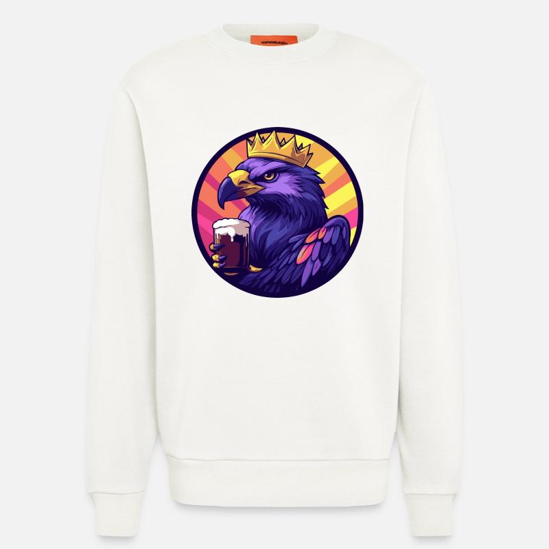 Harpyie Vogel Bier Comic - Sweatshirt - made by SPREAD  - OFF WHITE
