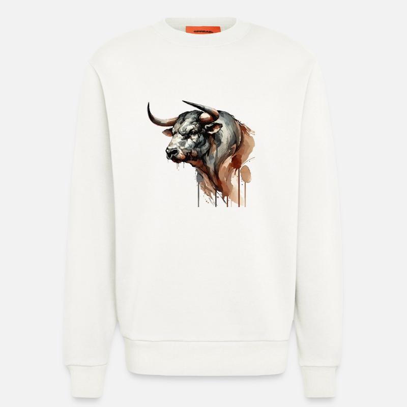 bull - Sweatshirt - made by SPREAD  - OFF WHITE