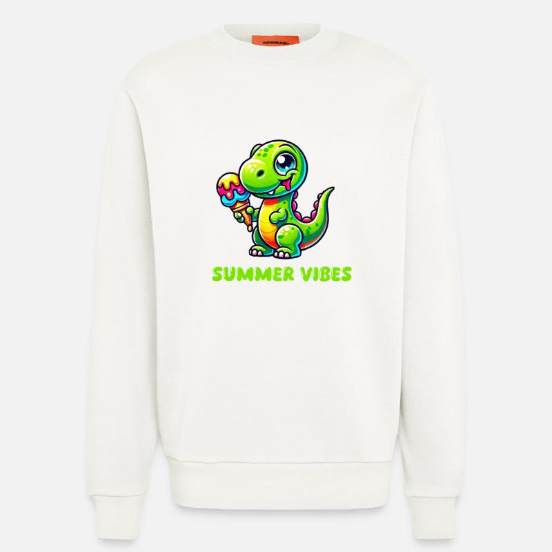 dino comic eis - Sweatshirt - made by SPREAD  - OFF WHITE