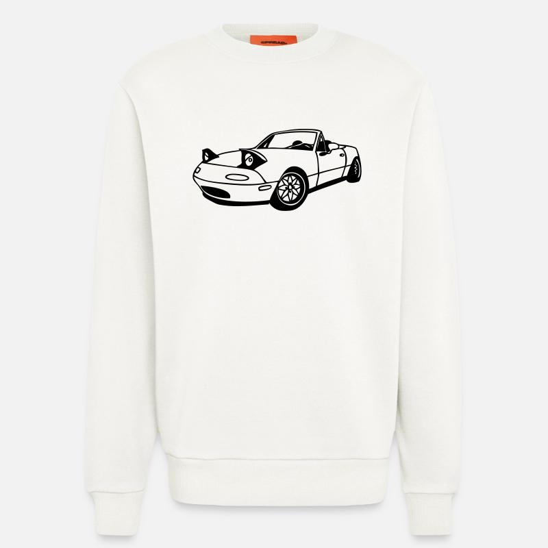 Roadster_II - Sweatshirt - made by SPREAD  - OFF WHITE