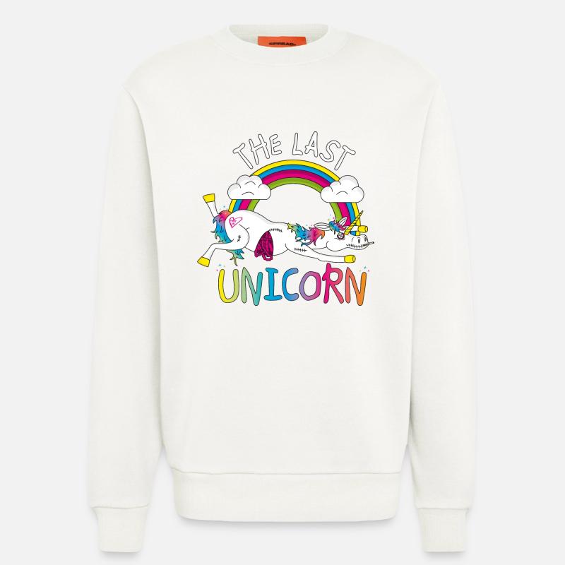 Das letzte Einhorn - Sweatshirt - made by SPREAD  - OFF WHITE