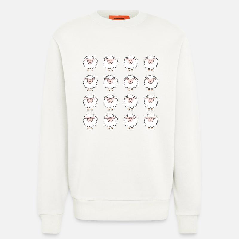 Sheep - Sweatshirt - made by SPREAD  - OFF WHITE
