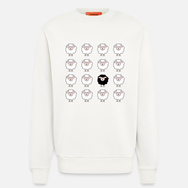 Sheep - Sweatshirt - made by SPREAD  - OFF WHITE